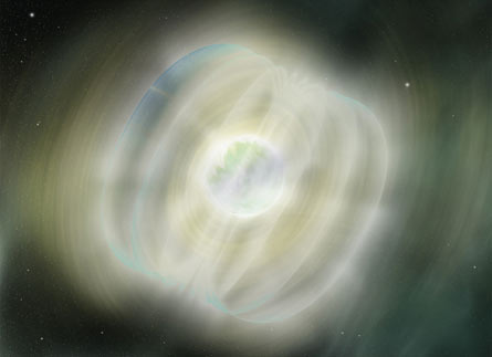 The rotation speed is dizzy and the magnetic field is extremely strong for the stars
