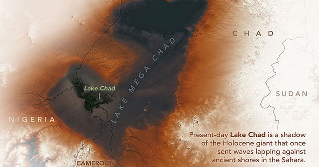 The satellite captures an unprecedented 'ghost sea' in the Sahara Desert