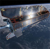 The satellite measures the attraction of the Earth to the end of fuel