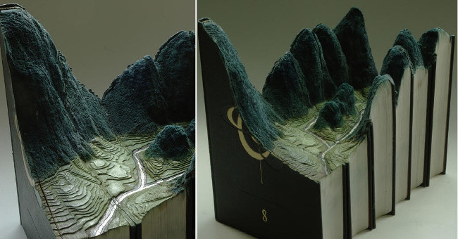 The scenery is mesmerizing from ... old books
