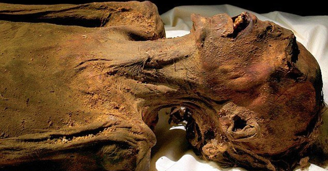The screaming mummy was intriguing in the Egyptian tomb