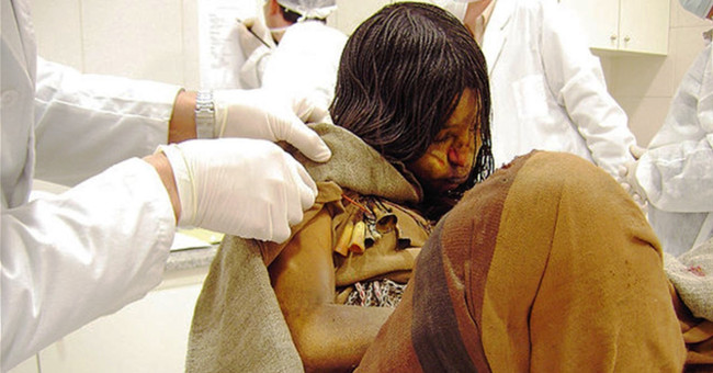 The secret has not been revealed about the mummy of a 500-year-old girl intact