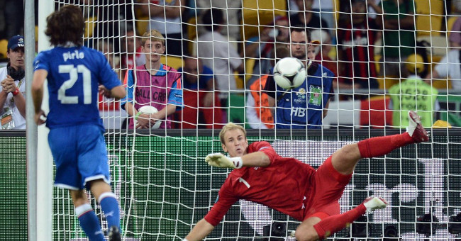 The secret to help the goalie win in the brain weighing penalty kick