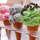 The secret to help the ice cream to not melt
