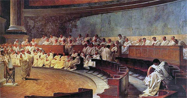 The secret to survival in ancient Roman society is the thick side!