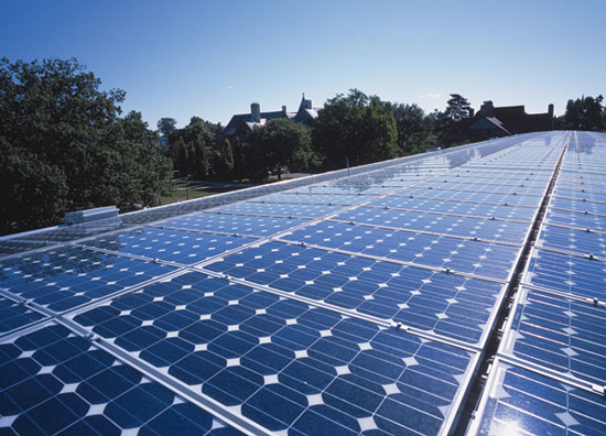 The SEES system determines the amount of solar energy coming down from the roof
