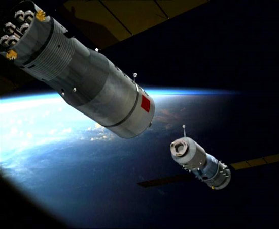 The Shenzhou 8 ship successfully connected with Thien Cung