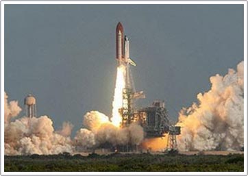 The ship Atlantis left the ground safely