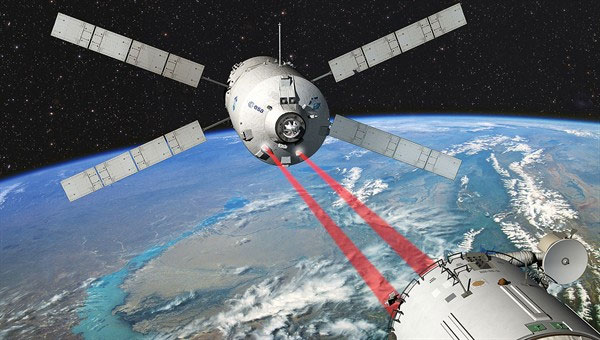 The ship Edoardo Amaldi pushes ISS into a new orbit