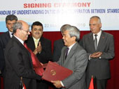 The signing ceremony of the cooperation agreement between the Directorate for Standards and Quality and the Palestinian Standards Institute