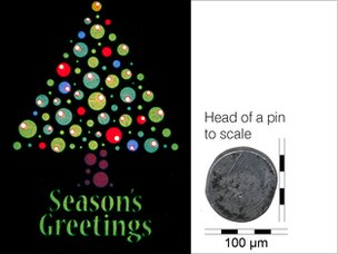 The smallest Christmas card in the world