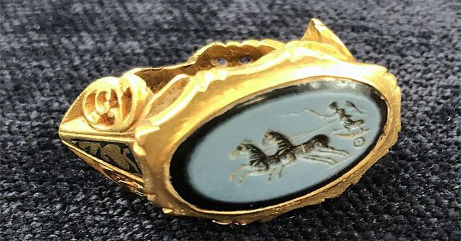 The 'socks' are 1,800 years old gold rings