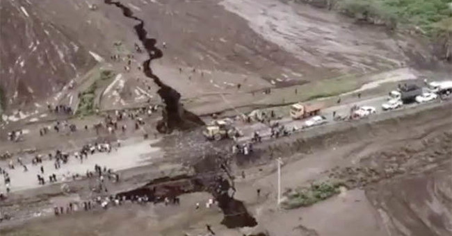 The soil cracked an unprecedented giant split the African continent