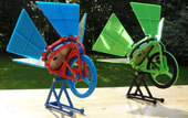 The solar engine is made from a 3D printer