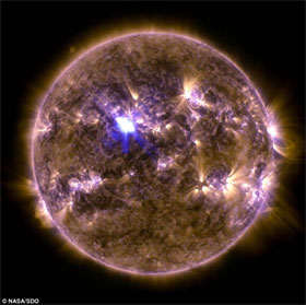 The solar flare is the strongest of the year