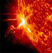The solar storm is approaching Earth