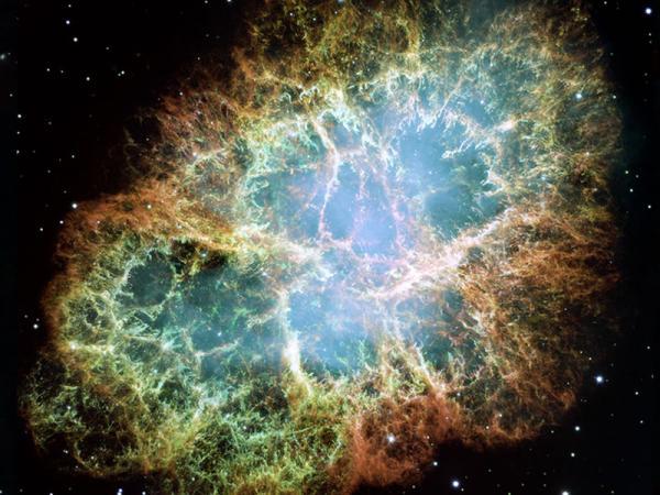 The source of large energy radiation from the Crab Nebula