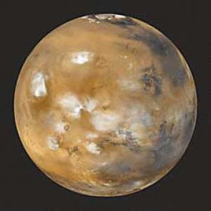The space probe shows that Mars is cooler inside.