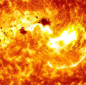 The spacecraft delayed flying because of the solar storm