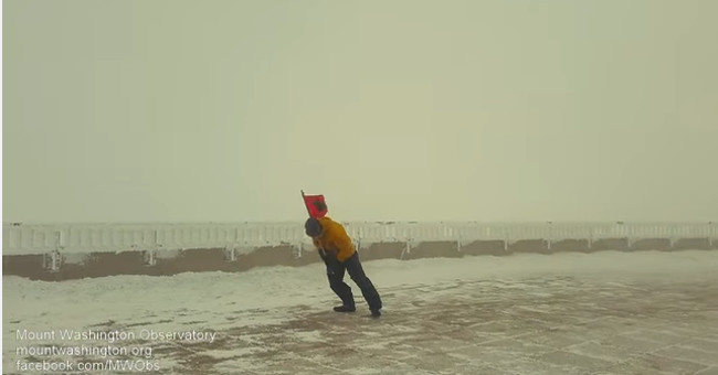 The storm blew away the scientist on the meteorological station