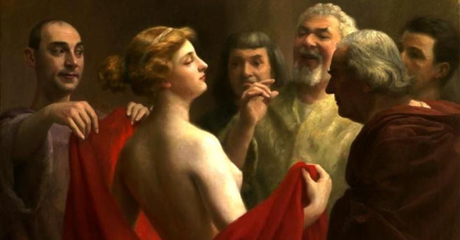 The story of the village girl escaping death sentence by ... showing off the chest of Greek mythology