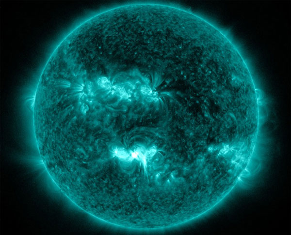 The sun sprayed the X-level flare