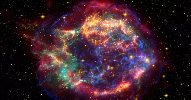 The supernova may be bombarding Earth's atmosphere