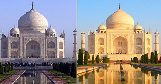The Taj Mahal tomb turned yellow for an extremely ominous reason