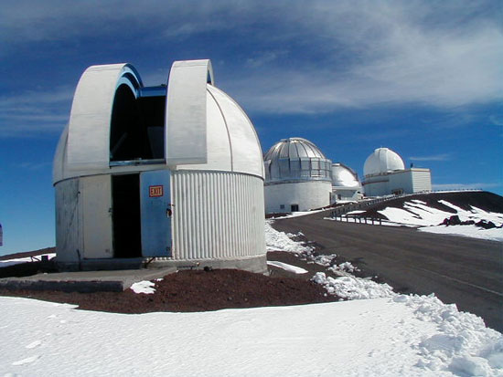 The telescope was resumed by lightning