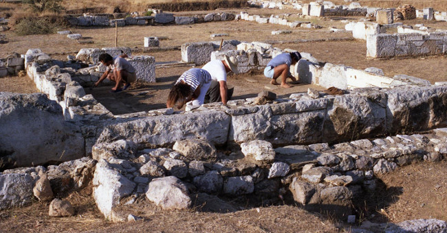 The temple of the goddess Artemis was discovered in Greece's second largest island