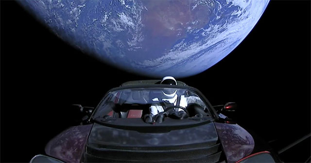 The Tesla Roadster launched into space last year and completed a round ... Sun.