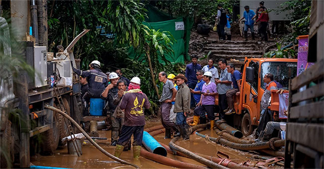 The Thai team is stuck: Rescue phases