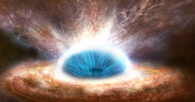 The three galaxies unite to