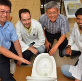 The toilet is capable of generating electricity from waste