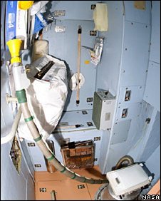 The toilet of the international space station is broken