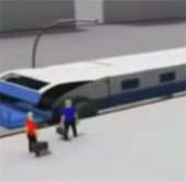 The train is unique pick up, pay no need to stop