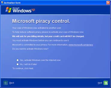 The Trojan impersonates software that activates Windows