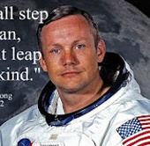 The truth about Neil Armstrong's saying when standing on the moon