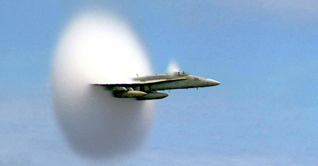 The truth after the famous photo of supersonic explosion