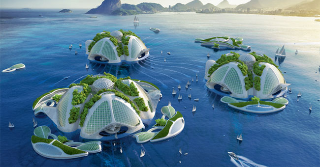 The underwater village is independent of energy