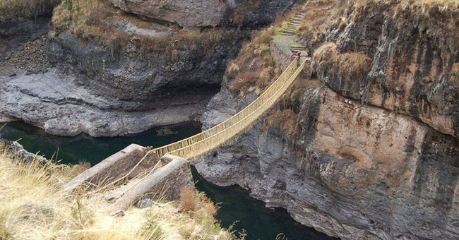 The unexpected truth about the last Inca suspension bridge