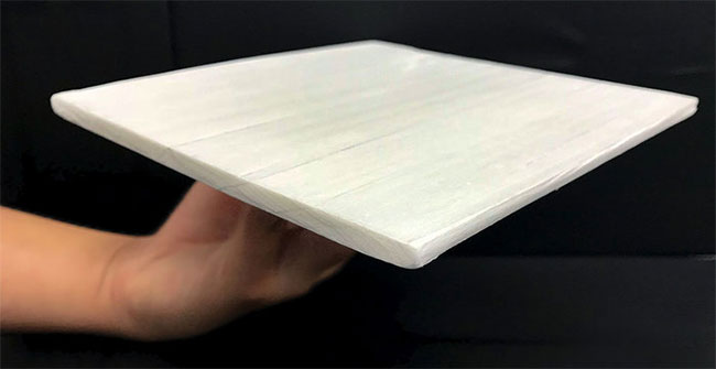 The United States developed a wooden construction material that saves electricity heating and cooling