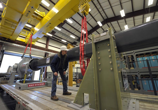 The US Navy conducted an electromagnetic gun test