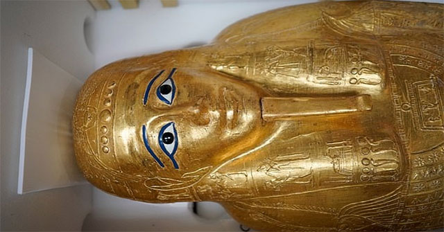 The US paid the ancient priest's gold sarcophagus to Egypt