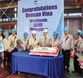 The Vietnamese won the first prize of Doosan Technical Innovation