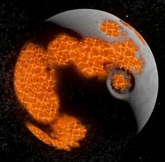 The violent evolution of the Moon