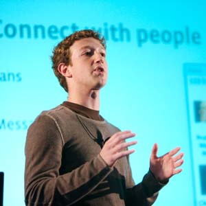The website of the Facebook boss is hacked