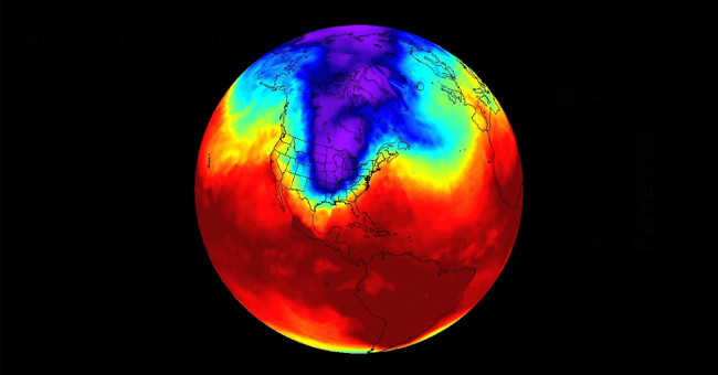 The winter is prolonged due to the North Pole spiral moving
