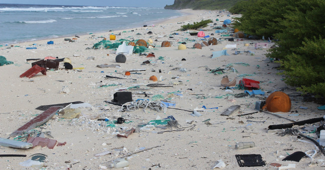 The world's most polluted uninhabited island
