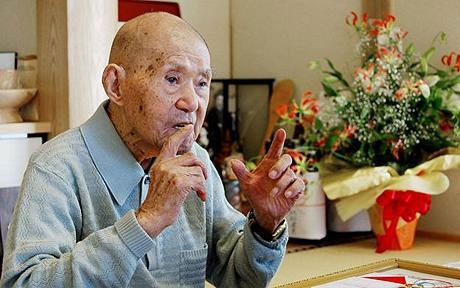 The world's oldest man welcomes age 114